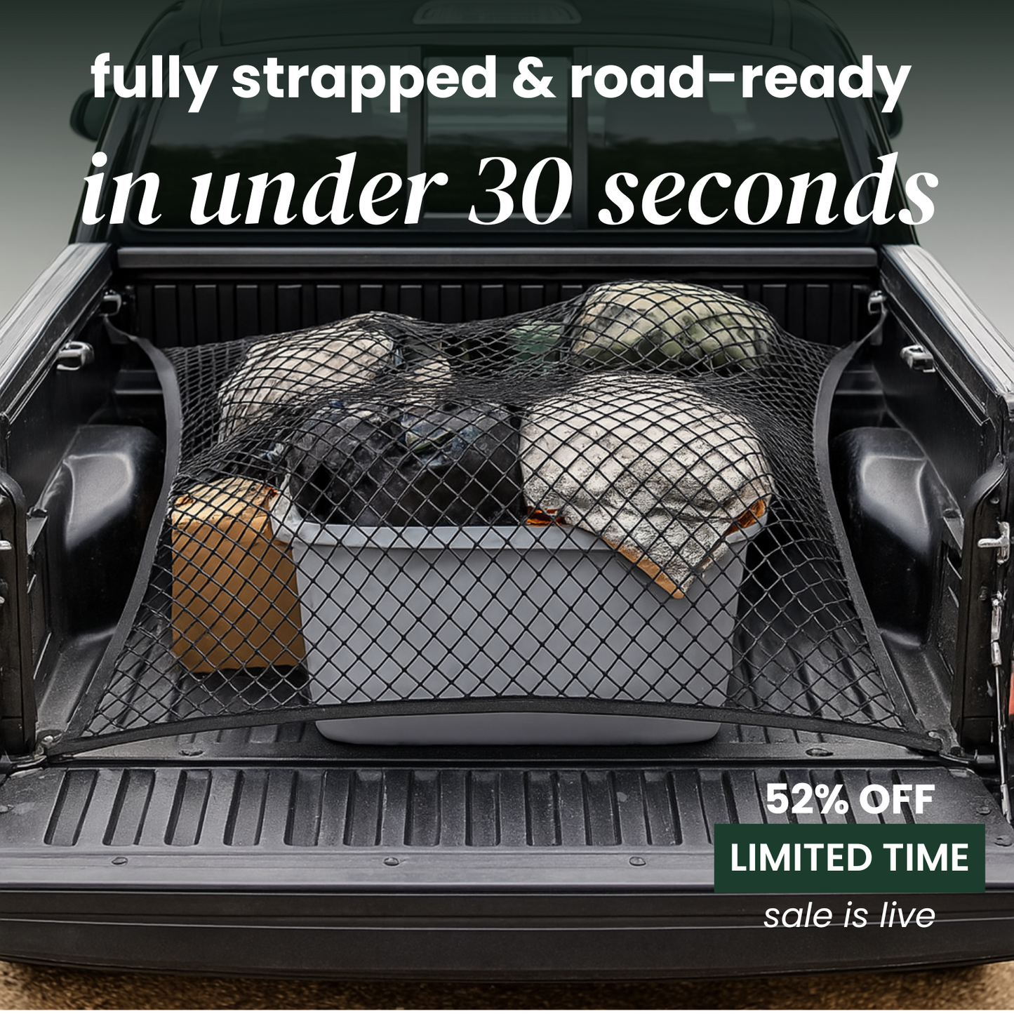 TruckGrip™- the ultimate elastic cargo net